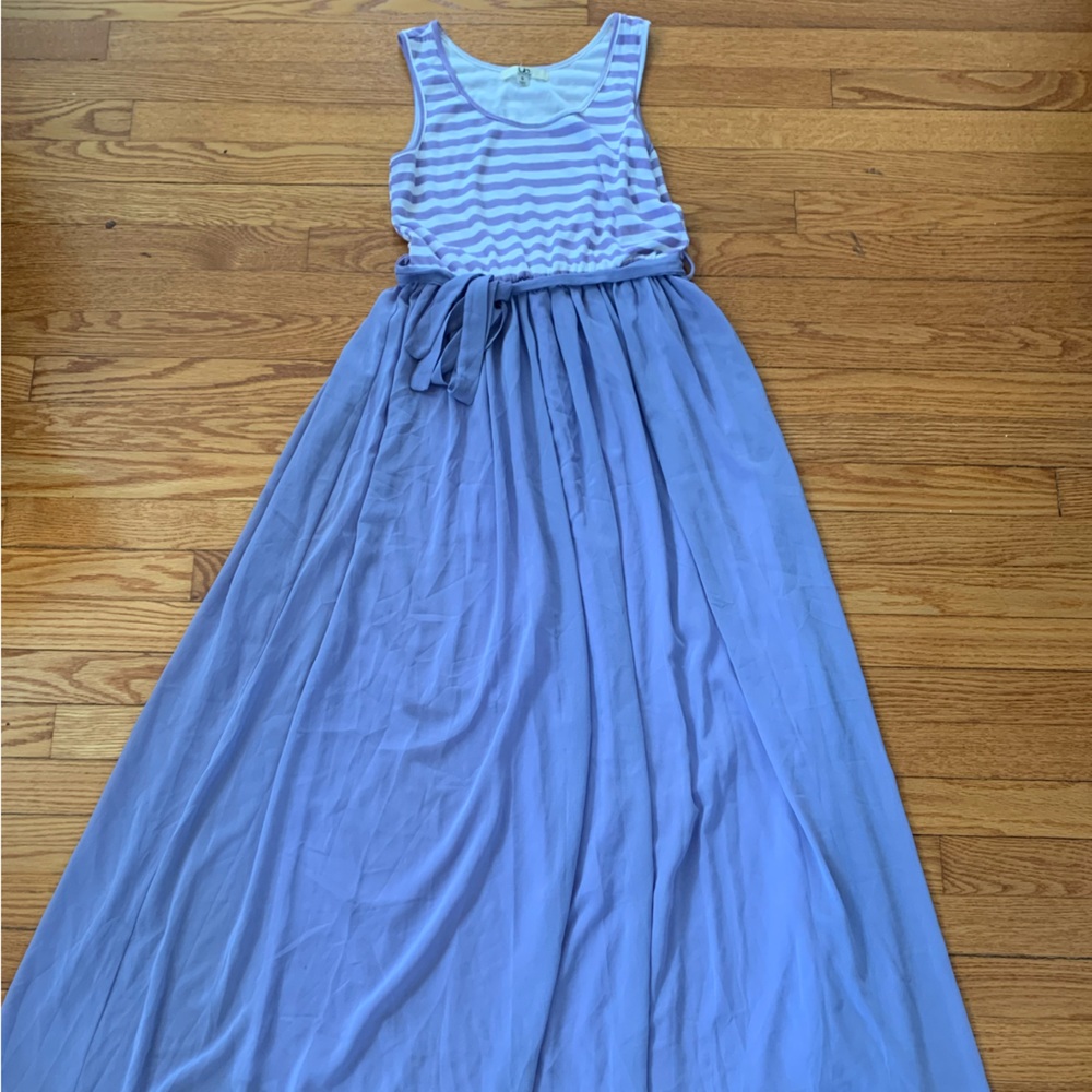 ModCloth lavender striped top Maxi Dress small